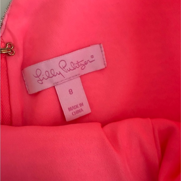 Lilly Pulitzer Junie Coral Reef Embroidered Shift Dress Size 8 - Picture 8 of 9